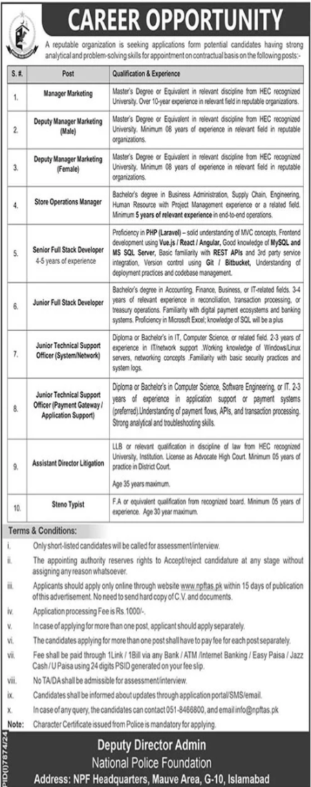 National Police Foundation 2025 Jobs